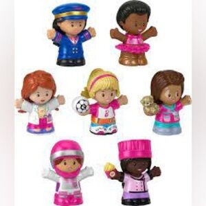 Fisher-Price Little People Barbie You Can Be Anything Figure Pack, 7-Piece